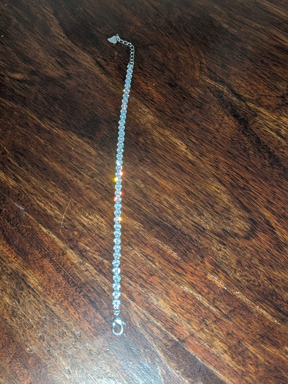 Crystal Tennis Bracelet - Clear Silver Sparkle
